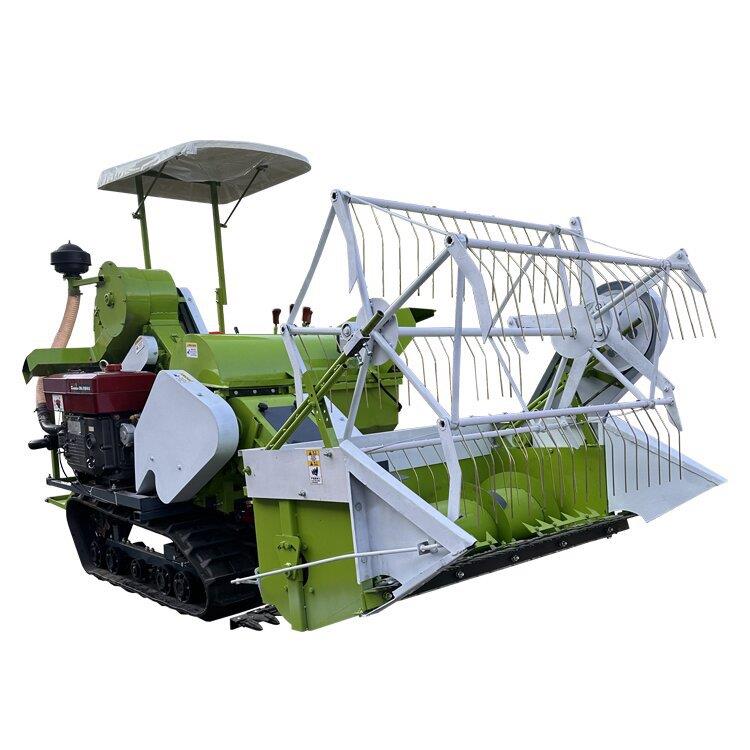 履带式25马力稻麦联合收割机 稻谷联合收割机 小麦联合收割机