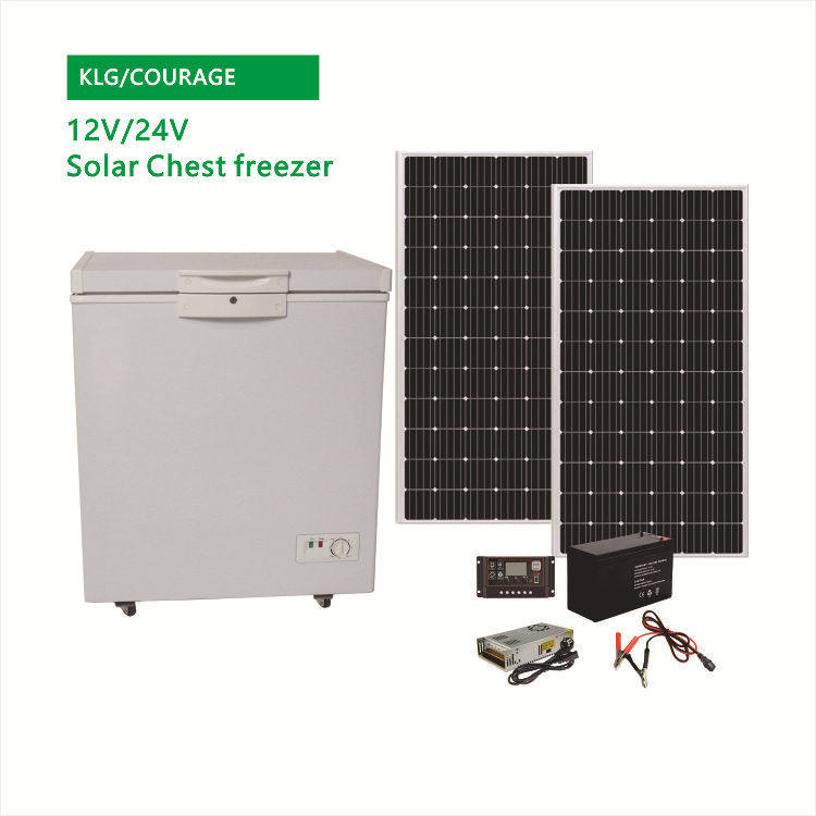 BD-158DCSolarFreezer12V/24V太阳能冰柜直流冷柜卧式冷柜