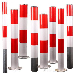 钢管警示柱铁防撞反光管镀锌地桩路障挡车销促路桩道路隔离带立柱