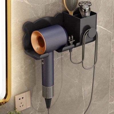 吹风机置物架免打孔卫生间风筒收纳壁挂支架浴室新款电吹风放置架,家庭/个人清洁工具,吹风机置物架,淘宝优惠券,粉丝福利购,淘宝优惠卷