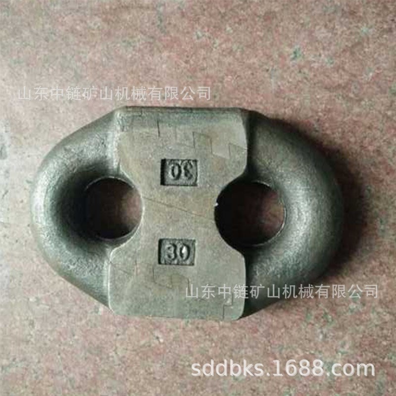 矿用圆环链用扁平接链环 t弧齿环 22X86锯齿环立环平环卡块式