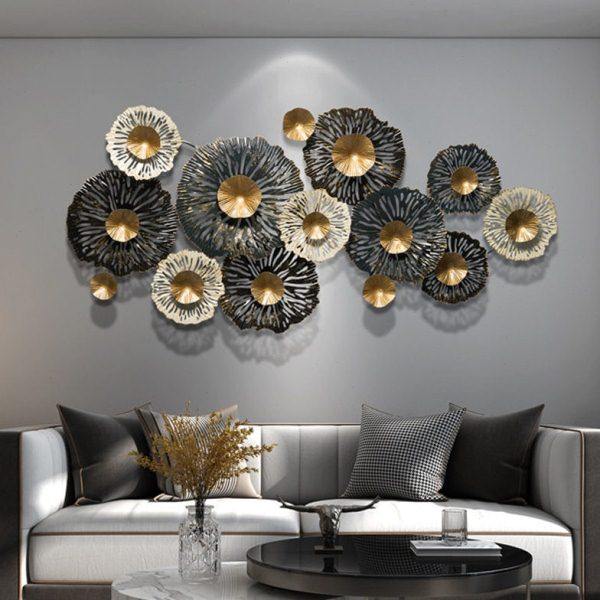 现轻奢立体铁艺壁饰壁挂饰 客厅背景墙面玄关装饰 创意墙饰挂件,家居饰品,壁饰,淘宝优惠券,粉丝福利购,淘宝优惠卷