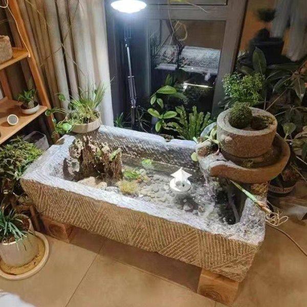 石槽鱼缸养鱼石头花盆种花庭院流水组合民间猪槽牛槽摆件老旧石槽,家居饰品,石雕,淘宝优惠券,粉丝福利购,淘宝优惠卷