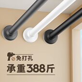 收缩晾衣绳神器阳台免打孔不锈钢拉卫生间隐形伸缩杆绳浴室晾衣架