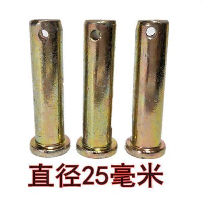 10销轴2528 孔钢定位销子mmM5型圆柱定位销68平12钉 头带T