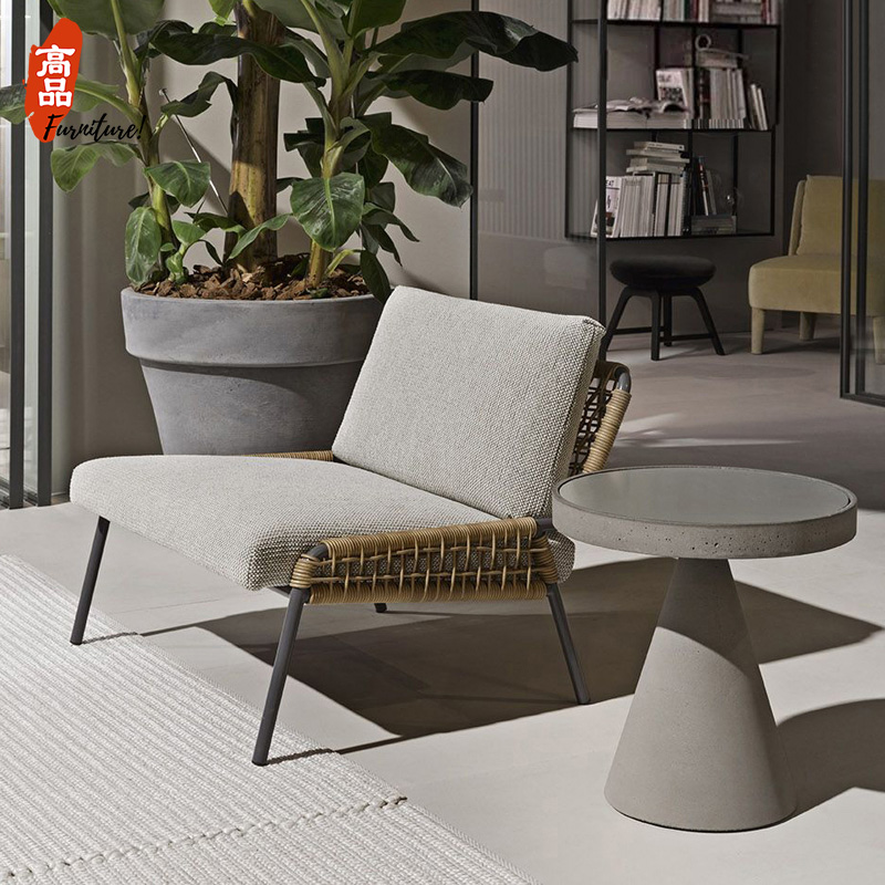 户外沙发家俱庭院别墅q花园露天台北欧防水室外藤编阳台桌椅小茶