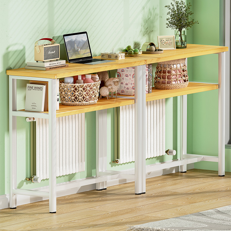 暖气片置物架床头暖气片桌靠墙收纳架沙发K后长条桌超窄床边夹缝