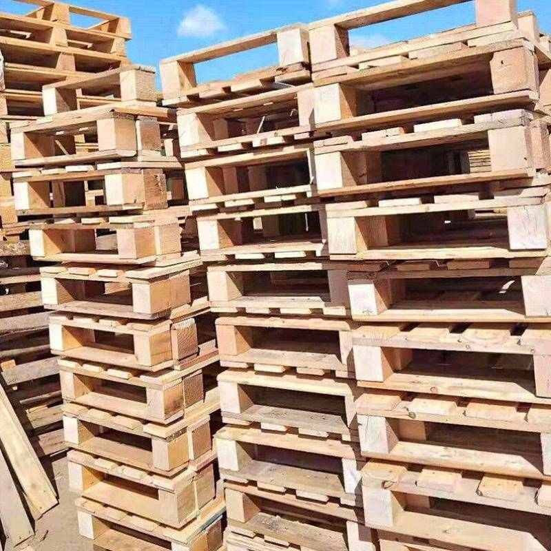时通叉车托盘仓储重型货架铁托盘木托盘仓库N托盘垫仓板定制【木