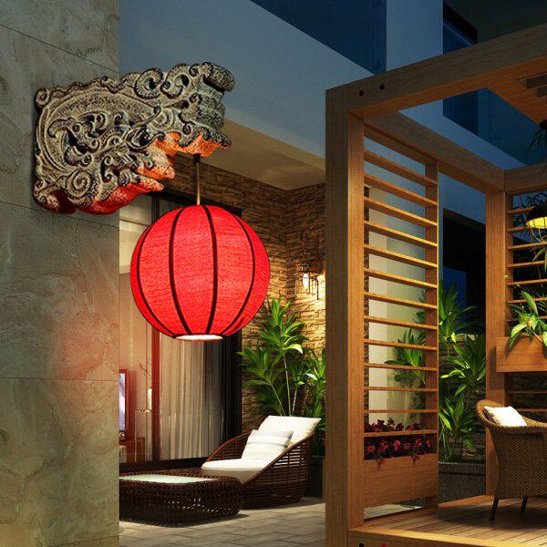 过道墙壁灯新中式壁灯庭院典户外中国风走廊酒店复古具仿古灯笼灯