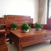 件套八 沙发件套电视柜组合沙发榆木沙发财源客厅沙发象头五 实木