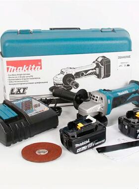 日本牧田牧田Dga402Sfj可充电角磨机18V双锂电池金属磨切割机