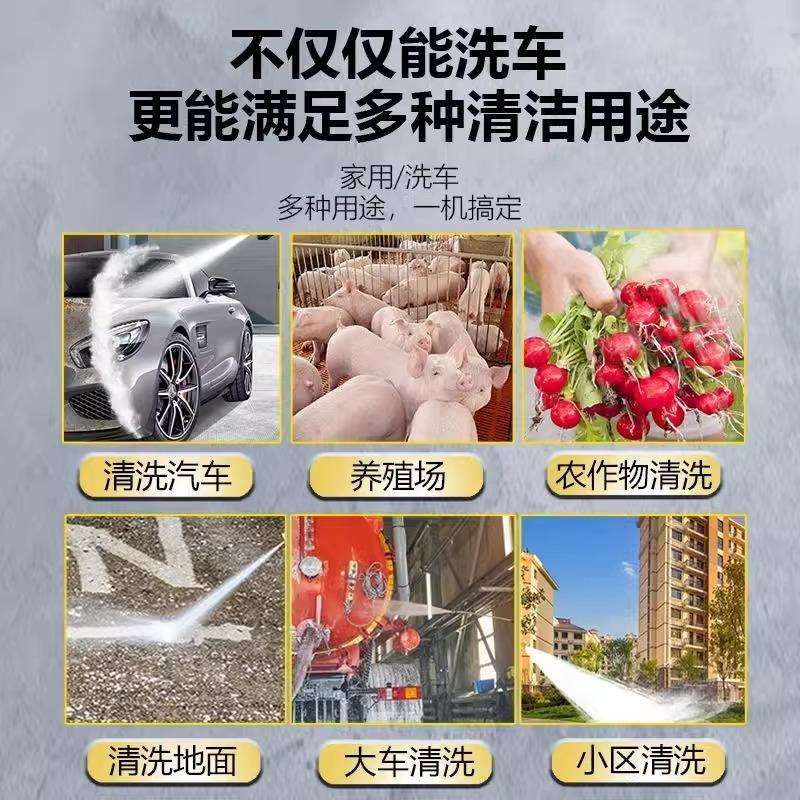 洗车机高压220v家用清洗机大功率全自动洗车神器便捷式小型刷车泵