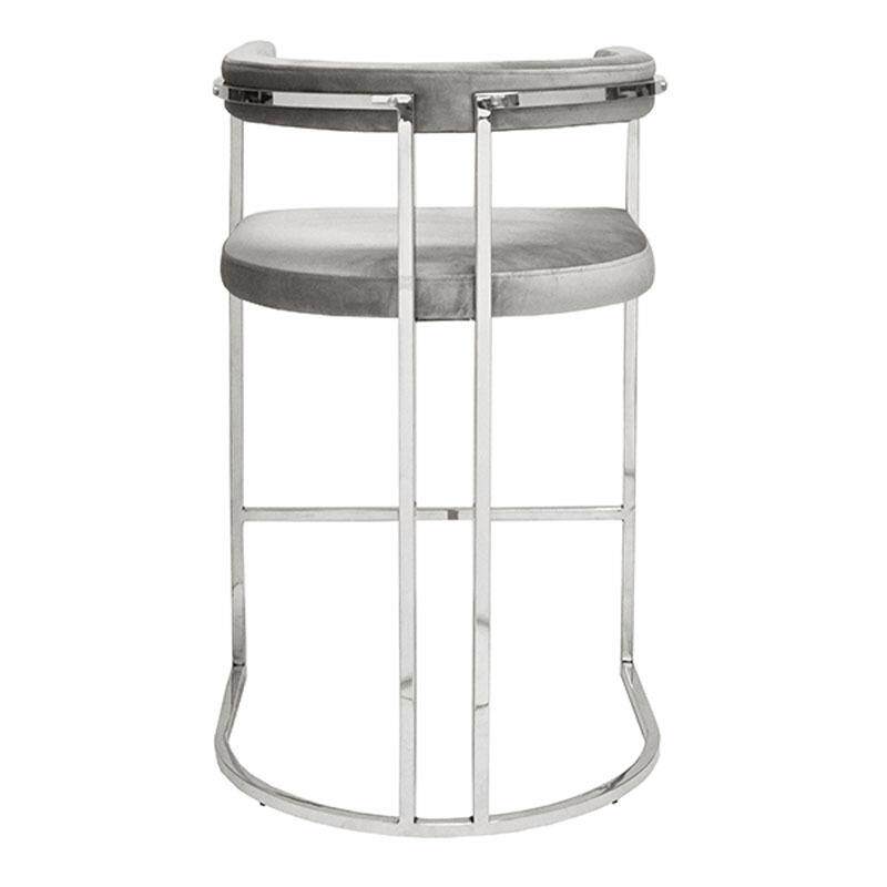 美式现代轻奢吧台椅/柜台椅/软装设计/酒吧/别墅/不锈钢吧台椅