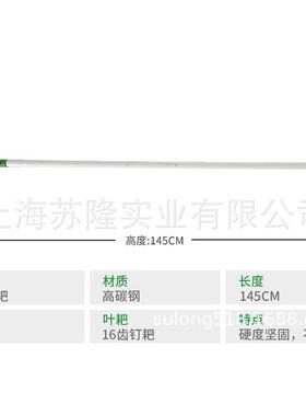 助友16齿松土钉齿耙 耙落叶耙子 ZY6016园艺铁耙 园林工具
