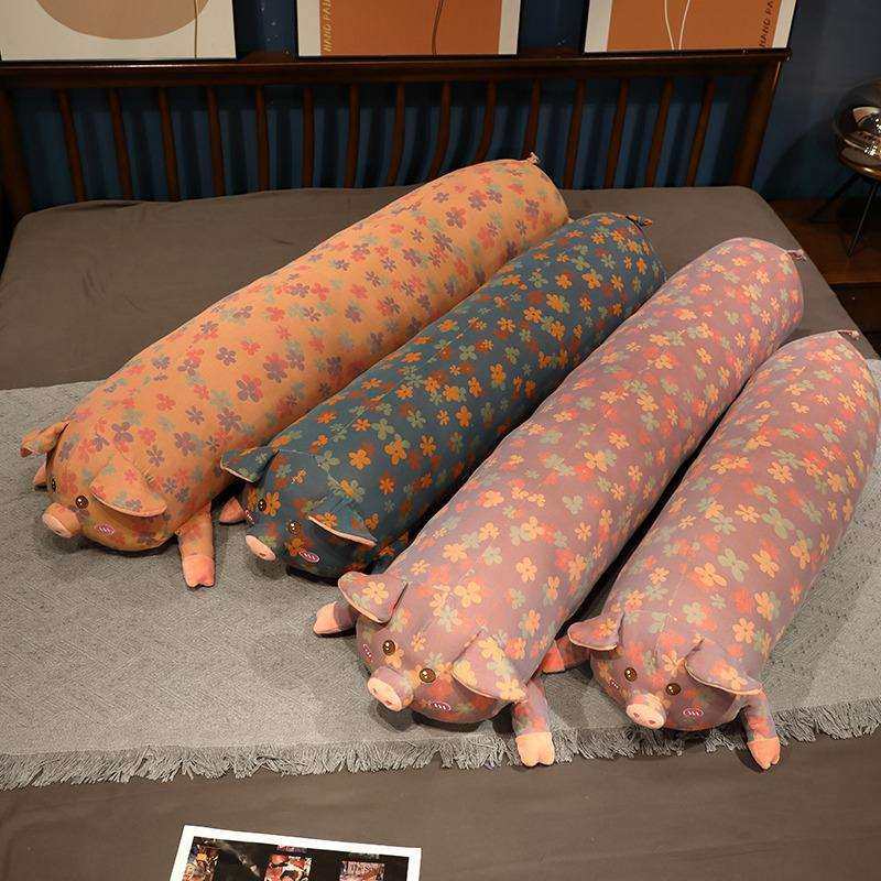 女生睡觉床上夹腿侧睡枕头卧室男生款床头大靠枕提花趴趴猪抱枕,电子元器件市场,其它元器件,淘宝优惠券,粉丝福利购,淘宝优惠卷