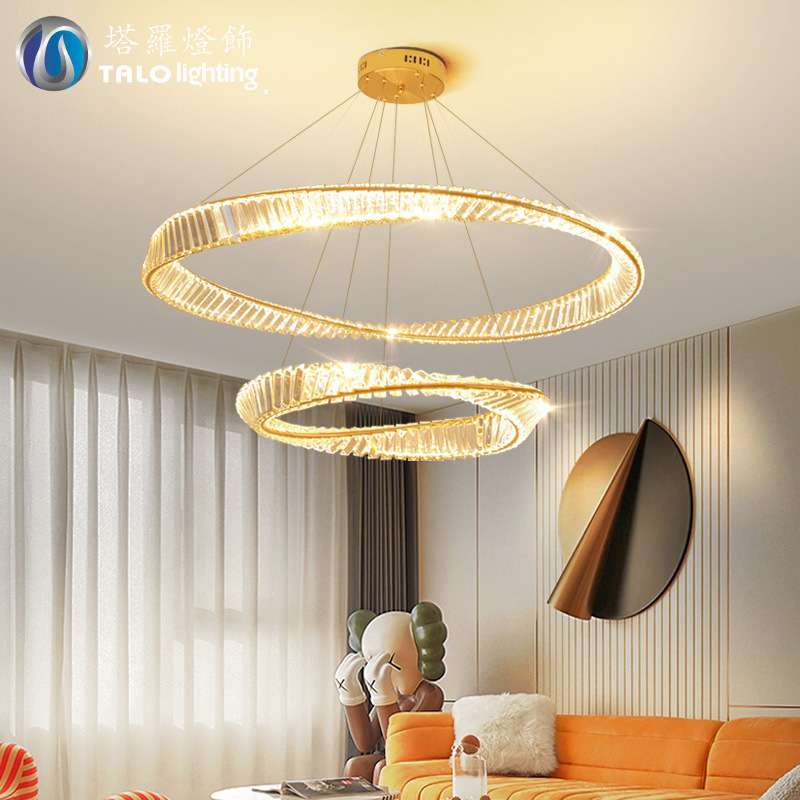 2025年新款大气餐厅灯具后现代简约温馨客厅吊灯轻奢水晶主卧灯具