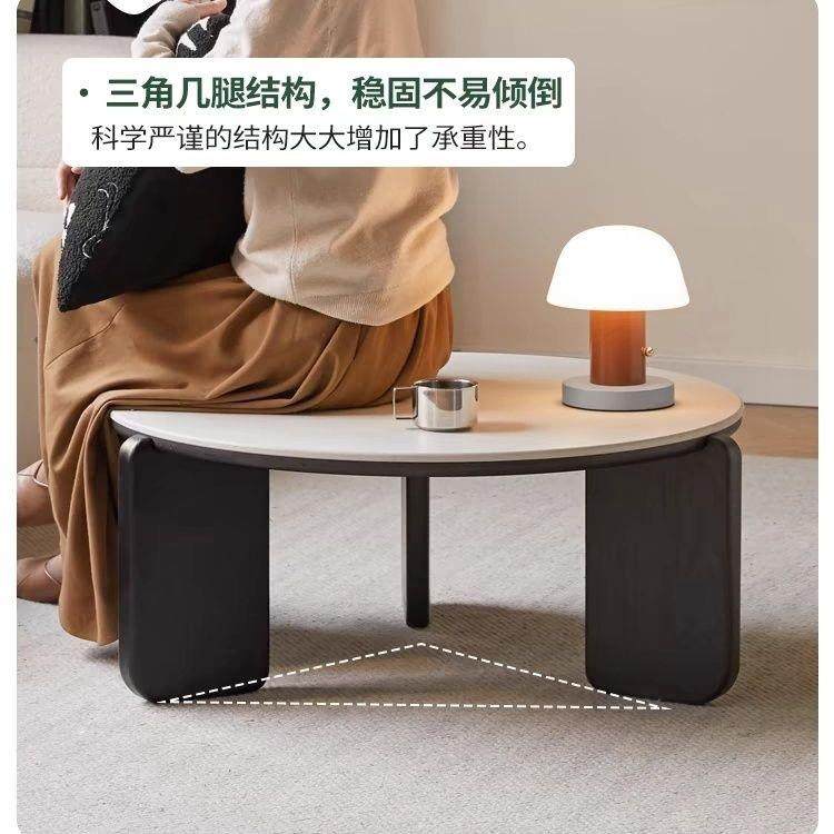 圆形轻奢实木黑色岩板茶几简约现代小户型家用北欧客厅沙发组合,,电子元器件市场,其它元器件,淘宝优惠券,粉丝福利购,淘宝优惠卷