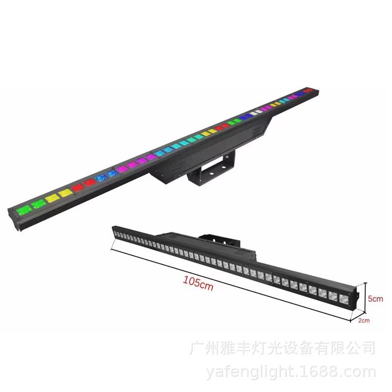 36x3WLED光幕灯KTV氛围灯洗墙灯染色跑马点控长条洗墙灯光幕灯RGB