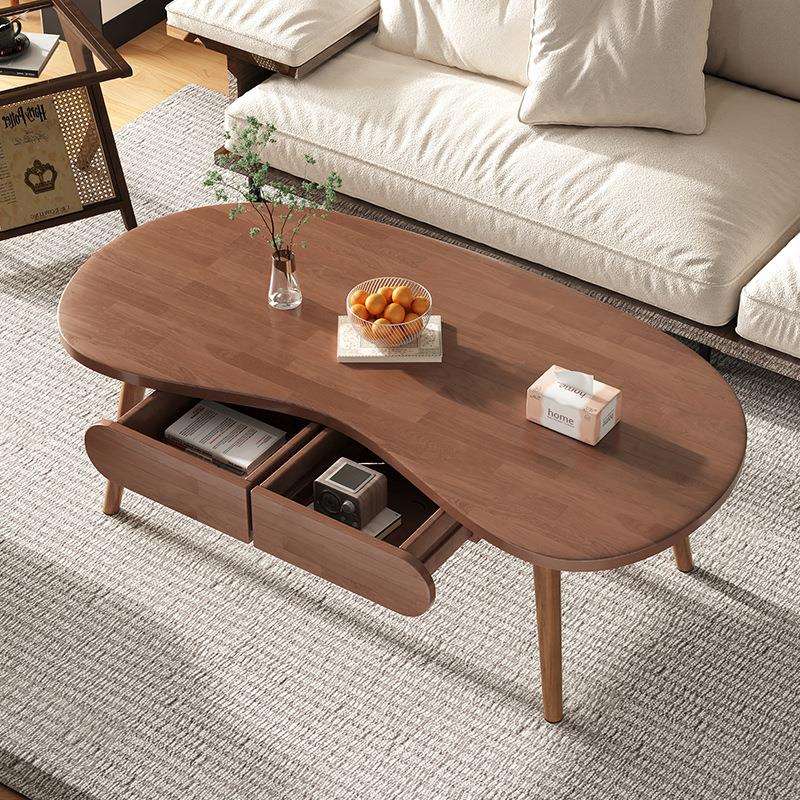 实木茶几客厅家用小户型阳台小茶桌2025新款北欧简约创意胡桃桌子