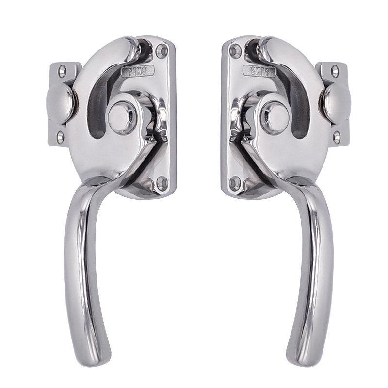 SK1-8114-5不锈钢304精铸门锁机械锁具隔音箱密闭把手执手锁