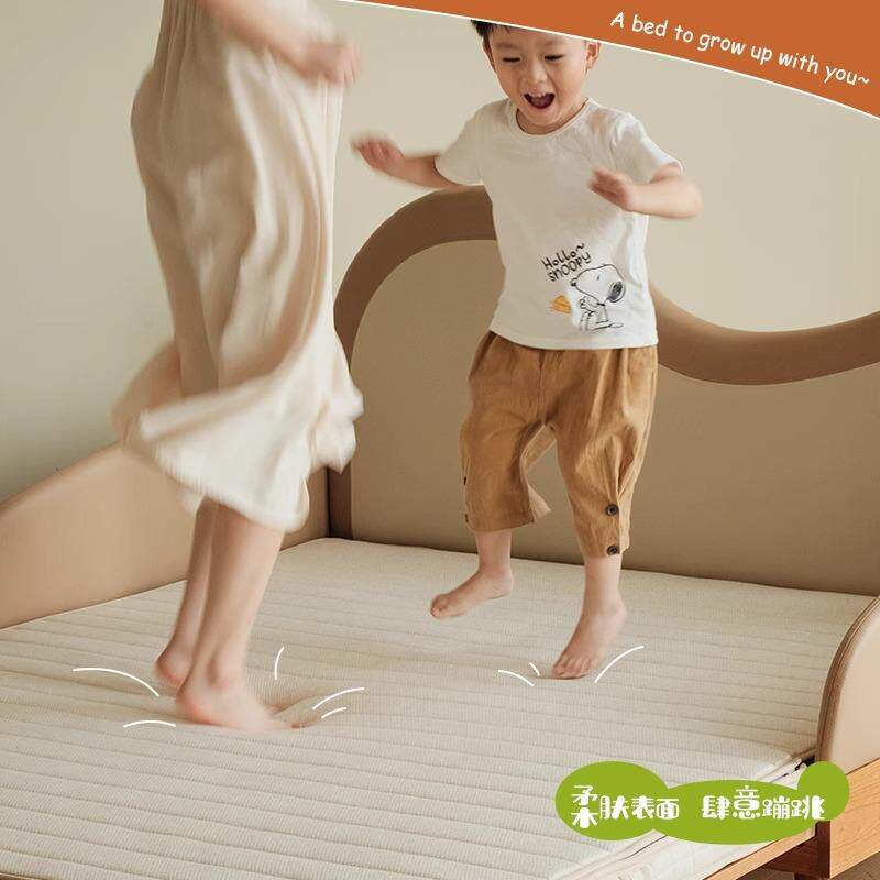 枕云床垫儿童床垫两用可折叠床垫黄麻乳胶环保护脊床垫家具无甲醛