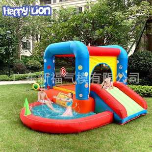 厂家城堡带水池充气滑梯儿童蹦蹦床充气城堡小型室内小城堡充气