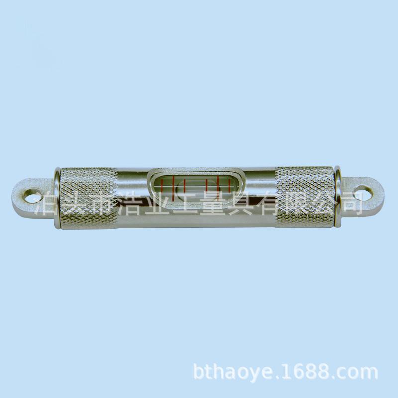 白色水泡水平尺 3分/2mm便携式水准器 85x14.3铝制条式水平仪