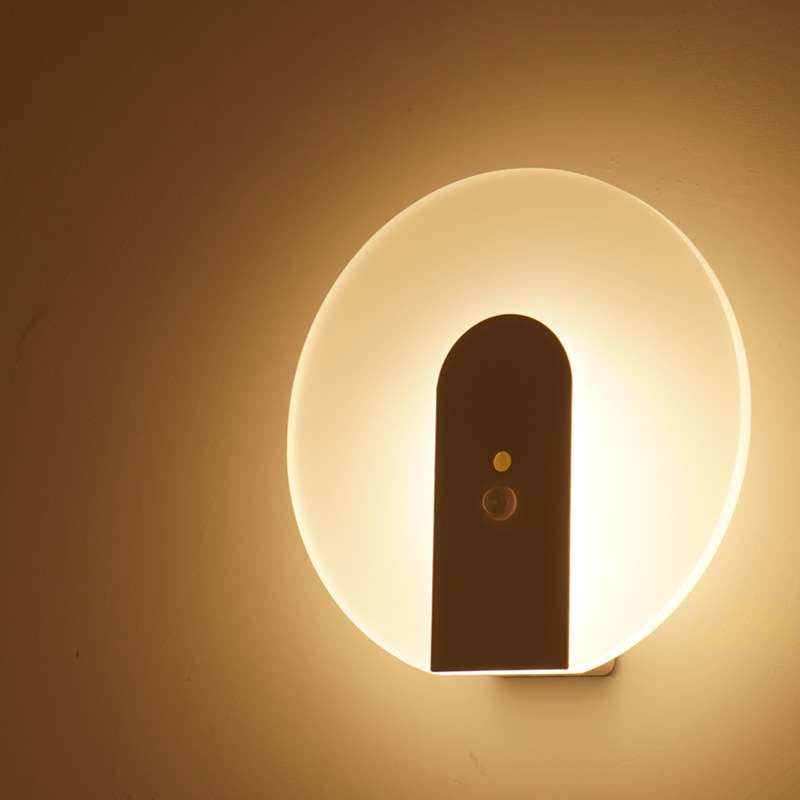 智能人体感应灯家用过道led充电式声控楼道免布线磁吸壁灯小夜灯