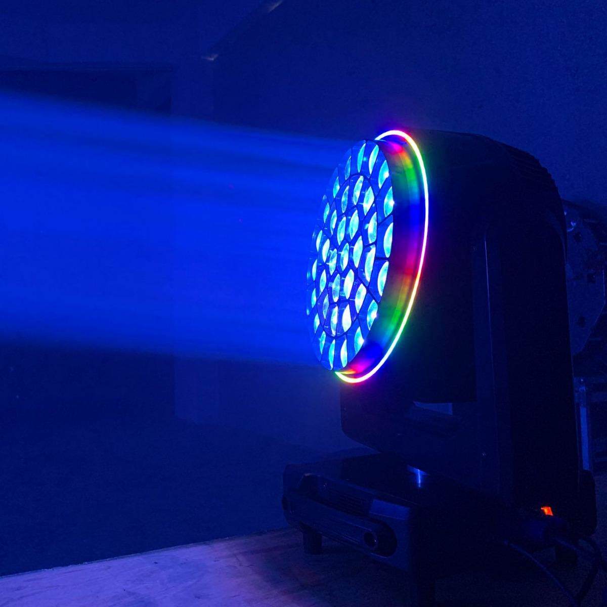 大功率37颗40W LED全彩RGBW调焦蜂眼摇头染色灯带光圈点控万花筒