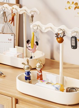 入户玄关a钥匙架收纳2025新年装饰摆件北欧轻奢客厅桌面创意置物