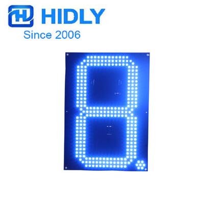 16寸蓝色8.889加油站LED显示屏8889价格显示屏