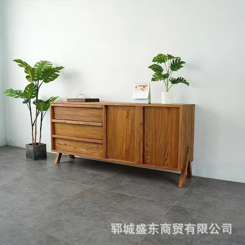 中式玄关老榆木斗柜家居靠墙组合收纳柜客厅装饰电视柜实木餐边柜