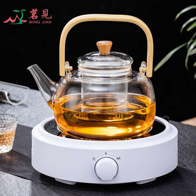 茗见 厂家直供电磁炉电陶炉小烧水煮茶炉110V220家用茶具迷你