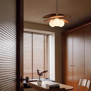 法式复古中古风主卧室灯吊灯日式藤编餐桌餐厅灯书房阳台楼梯灯具