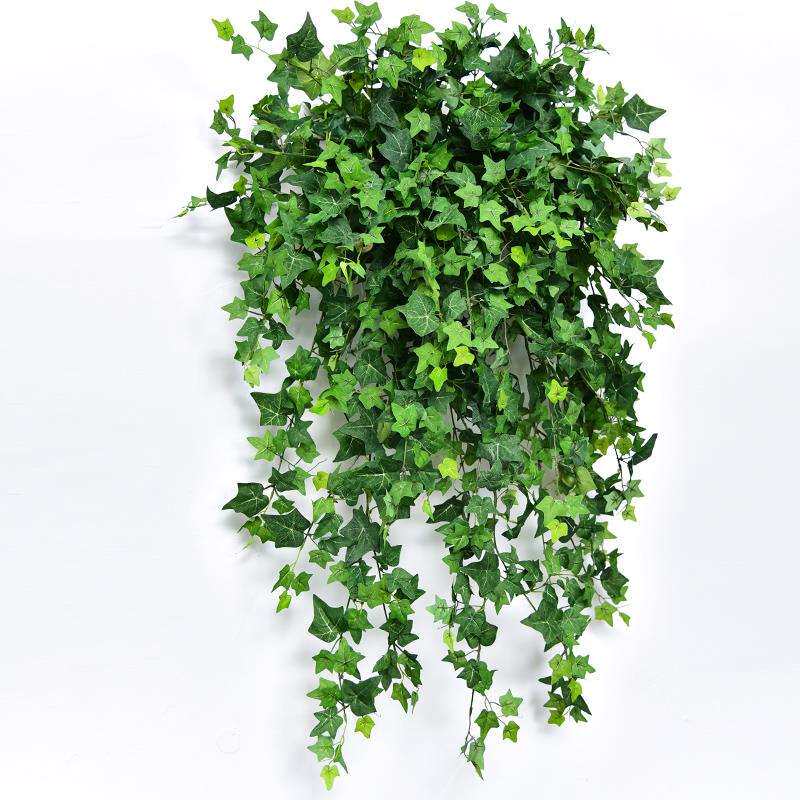 爬山虎墙壁挂装饰植物假花藤条藤蔓绿植塑料吊兰吊篮垂吊室内