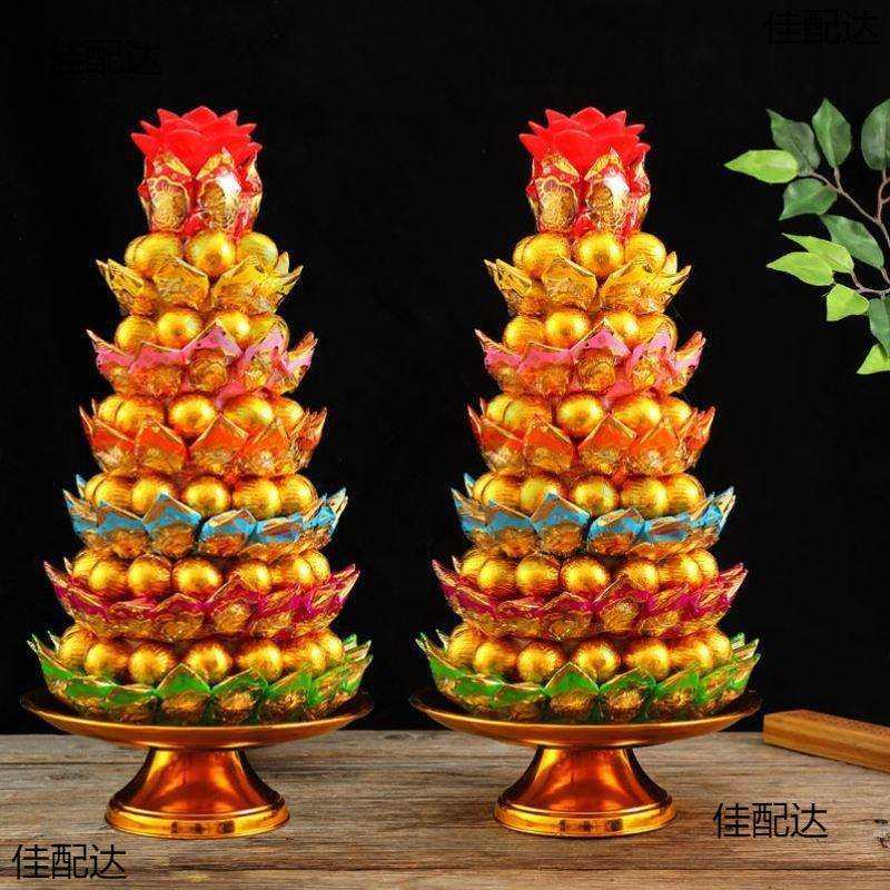 文昌塔供佛糖塔拜佛用品灯塔佛前摆饰闽南潮汕拜拜糖塔