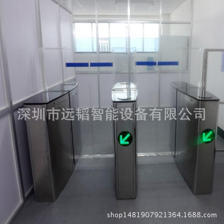 自助餐厅计时消费平移闸机 高档智能摆闸门 银行员工通道平移闸