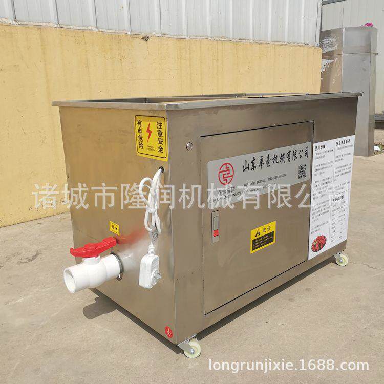 隆润机械供应小龙虾清洗机 商用全自动洗虾机 螺旋软毛刷清洗
