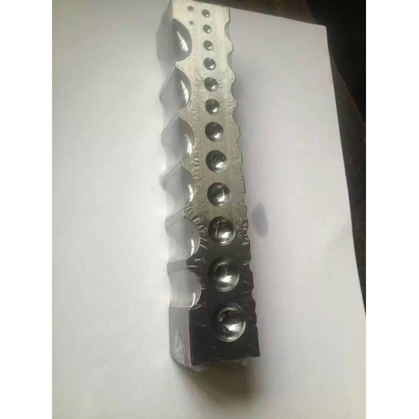 优质四面大坑铁窝珠作小坑铁大条模半圆铁槽钢模首饰加工打金工具