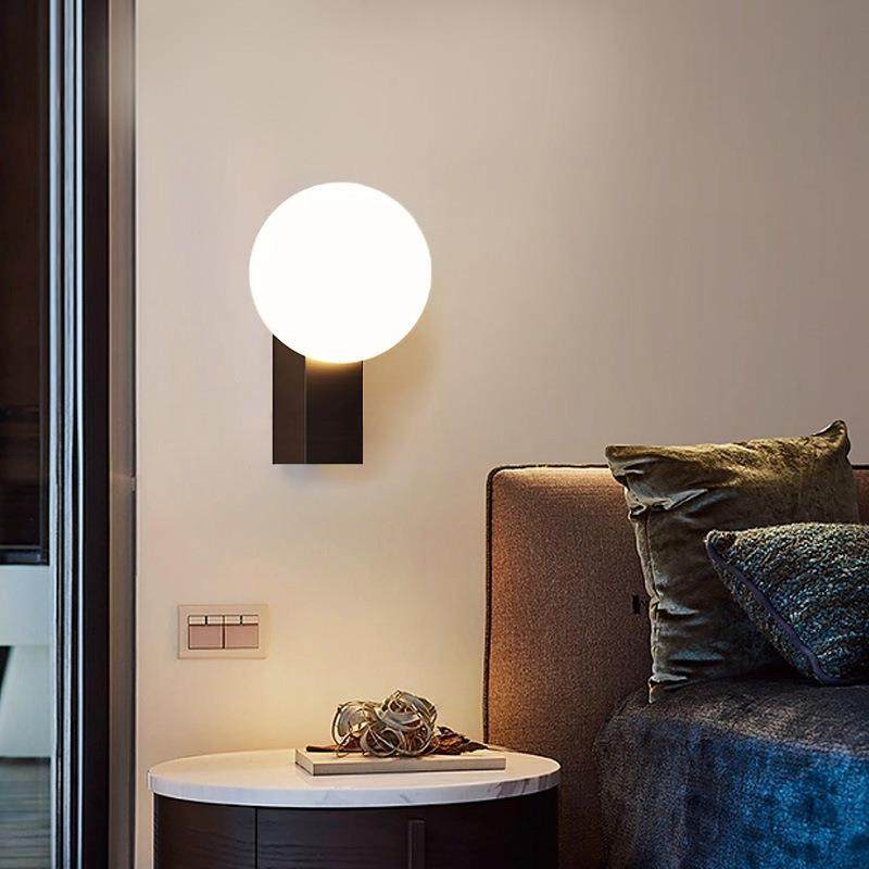 2025新款北欧极简床头灯过道灯卧室墙灯走廊楼梯灯现代简约壁灯