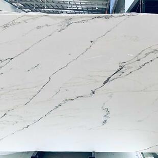 东方鱼肚白大理石踏步地板石材楼梯天然奢石岛台厨房台面