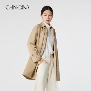 新中式中长款棉服女2件套2026年早春新款可拆卸保暖夹棉风衣外套