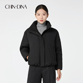 短款 立领羽绒服女2025新款 冬加厚保暖小个子显高90高蓬白鸭绒外套