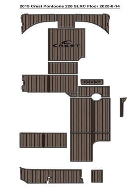 2019 Crest Pontoons 220 SLRC 游艇船舶EVA柚木地板 eBay热销
