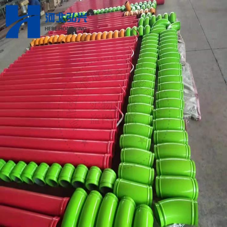 中.联泵车臂架耐磨管 DN125*3000五万方泵管 天泵耐磨管道