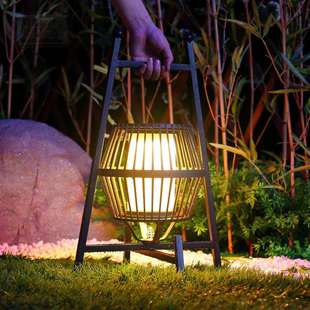 太阳能手提灯风灯LED草坪灯落地灯充电可移动台灯氛围防水户外灯