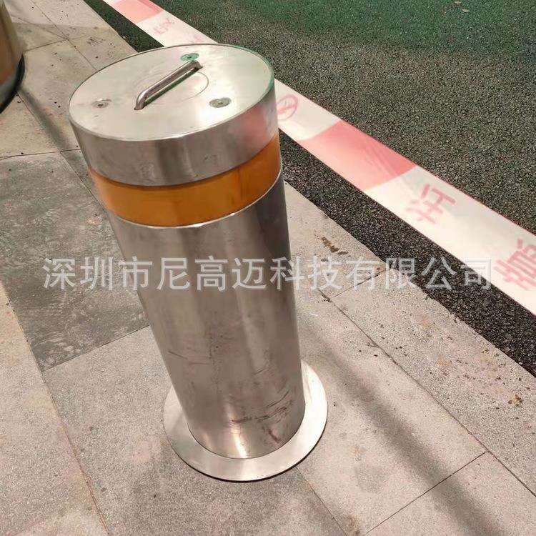 停车位阻隔固定可拆卸升缩护柱加厚304不锈钢移动路桩手动挡车柱