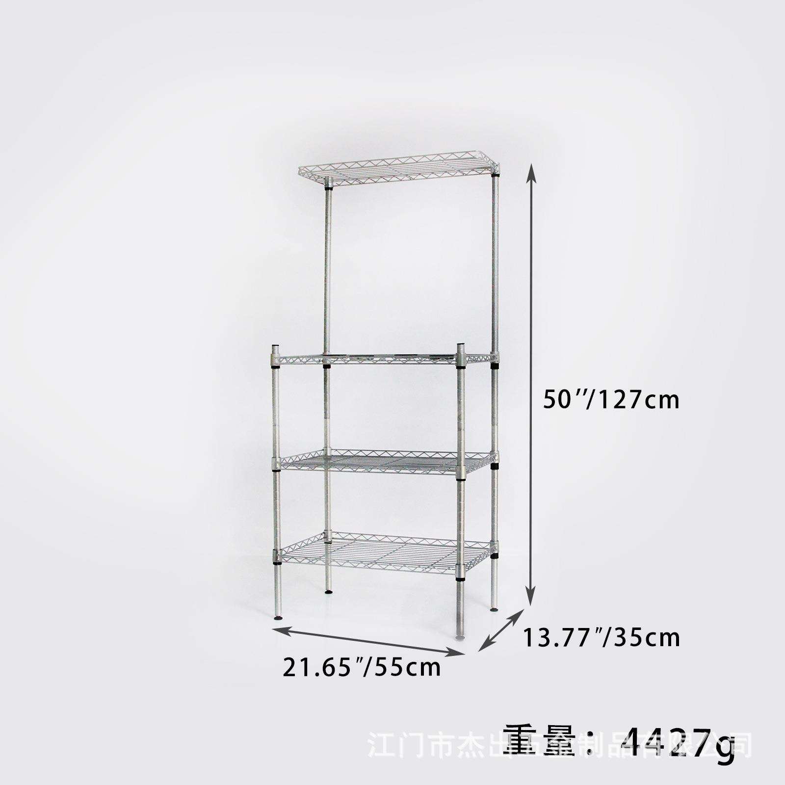 厂家现货跨境卧室厨房用具锅碗置物架可移动多功能三层半置物架