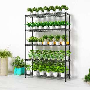 新款5层多肉花架阳台绿植盆栽置物架落地层架分层铁架子简约加高