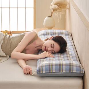 双人床长枕芯双人枕头双人长枕头成人家用亲子加长款高低枕一米八